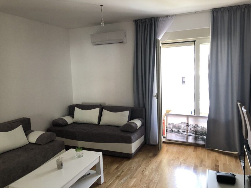 A spacious studio is for sale in the city of Budva.