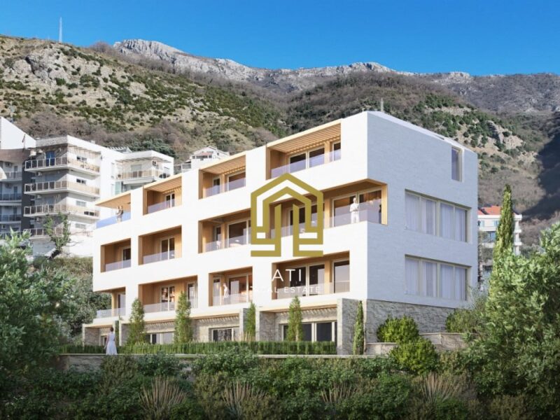 Apartments for sale in a luxury building under construction in Przno, Budva