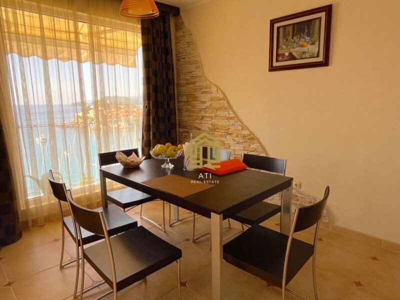 For sale spacious two bedroom apartment with stunning views on the first line in Sveti Stefan